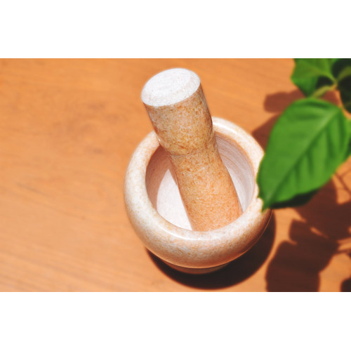 Mortar and Pestle-Marble morter and pestle (crusher)